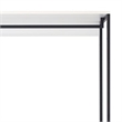 Benjara Cox Modular Closet System-3 Wide White Board Shelves & Black Metal Frame