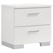 Benjara Sok 4pc Full Size Bedroom Set- Modern White/LED Upholstered Headboard