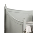 Benjara Kiki Twin Size Daybed- 4 Poster Design- Modern Light Gray Finish
