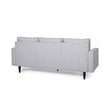 Benjara Apex Sofa- 3 Seater- 83 Inch- Modern Button Tufted- Beige Fabric