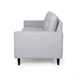 Benjara Apex Sofa- 3 Seater- 83 Inch- Modern Button Tufted- Beige Fabric