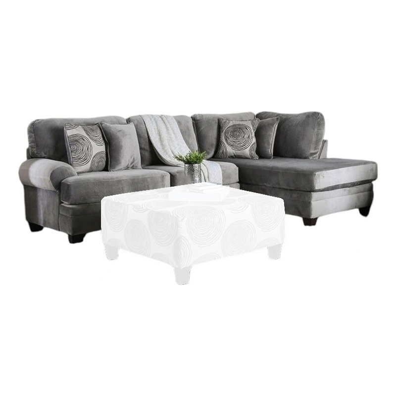 Benjara Bova Sectional Chaise Sofa- 170