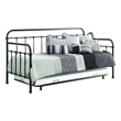 Benjara Well designed Twin Metal Daybed- Bronze