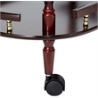 Benjara 2 Tier Traditional Serving Cart- Brown