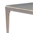 Benjara Diocles Contemporary Style Dining Table With Tapered Legs- Silver