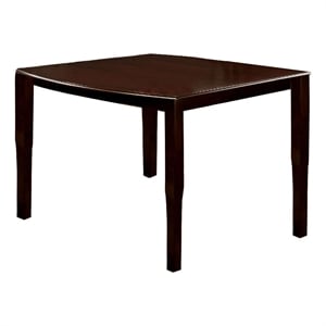 Benjara Woodside II Transitional Style Counter Height Table- Espresso Finish