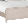 Benjara Giva King Size Bed- Rounded Edges- Natural Oak Beige- Solid Rubberwood