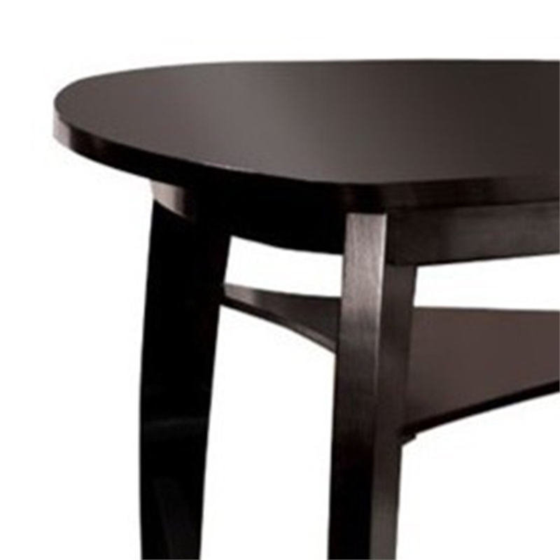 Benjara Hurley Contemporary Style Counter Height Table- Black