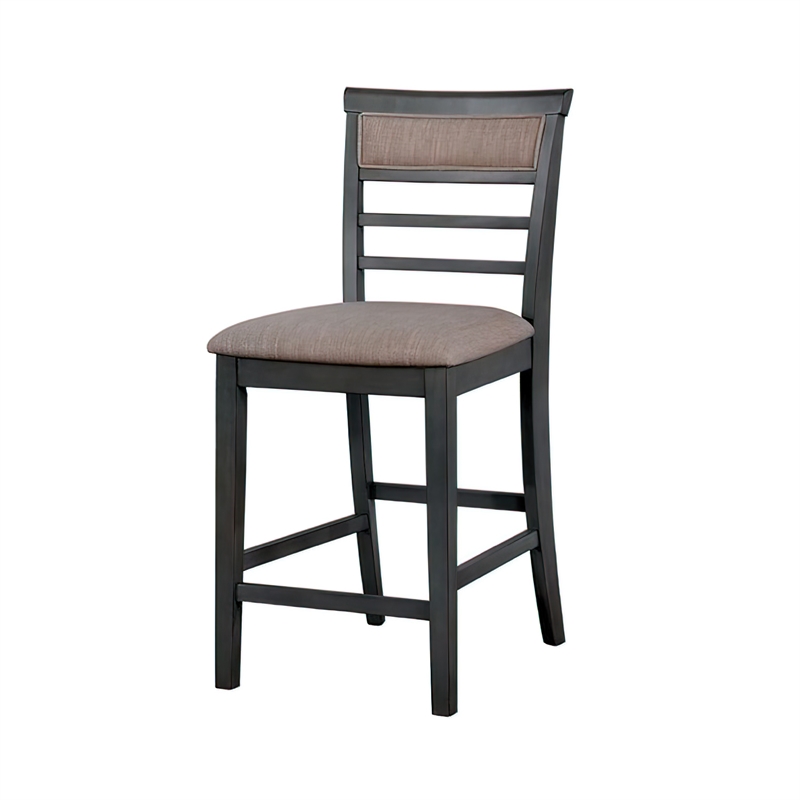 Benjara 7 Piece Wooden Counter Height Table Set- Brown