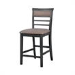 Benjara 7 Piece Wooden Counter Height Table Set- Brown