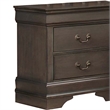 Benjara Wooden Solid Grey Night stand- Stained Gray