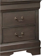 Benjara Wooden Solid Grey Night stand- Stained Gray