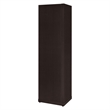 Benjara Radiant Brown Wooden Corner Bookcase
