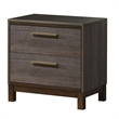 Benjara Manvel Contemporary Style Night Stand- Antique Gray