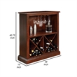 Benjara Luxurious Bar Table- Cherry Finish