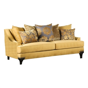 Benjara Soothing Sofa In Gold For Amazing Interior