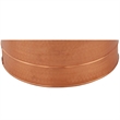 Benjara Hammered Pattern Galvanized Farmhouse Style Tub- Copper