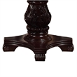 Benjara Traditional Style Dark Cherry Brown Round Dining Table