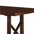 Benjara Rectangular Wooden Dining Table- Brown