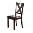 Benjara Rubber Wood 6 Pieces Dining Set In Espresso Brown