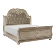 Benjara Caitlin 4 Pc Queen Bedroom Set- Silver