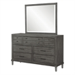 Benjara Celia 4 Pc Queen Size Storage Bedroom Set- LED-Lit- USB Ports- Warm Gray