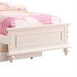 Benjara Cherub Twin Size Bed With Trundle In Pink And White