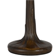 Benjara Tree Like Metal Body Table lamp with Conl Shade-Beige/Bronze