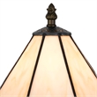 Benjara Tree Like Metal Body Table lamp with Conl Shade-Beige/Bronze