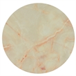 Benjara Cid Pany End Table- Modern Off White Faux Marble- Round 24