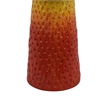 19 Inch Bird Bath- Multicolor Ceramic- Strawberry Pedestal Garden Bowl