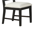 Pex Dining Side Chair Set of 2- Channel Tufted Back- Espresso Brown