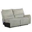 Rey 3pc Manual Reclining Sectional Sofa with Console- Latte Gray