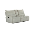 Rey 3pc Power Reclining Sectional Sofa with Console- Latte Gray