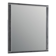Odiy Vanity Dresser Mirror- Charcoal Gray- 42 Inch Solid Pine Wood