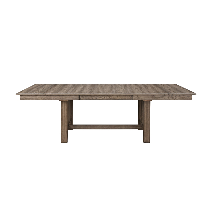 Harris Extendable Dining Table- 66-94 Inch Top- Walnut Brown Wood
