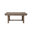 Harris Extendable Dining Table- 66-94 Inch Top- Walnut Brown Wood