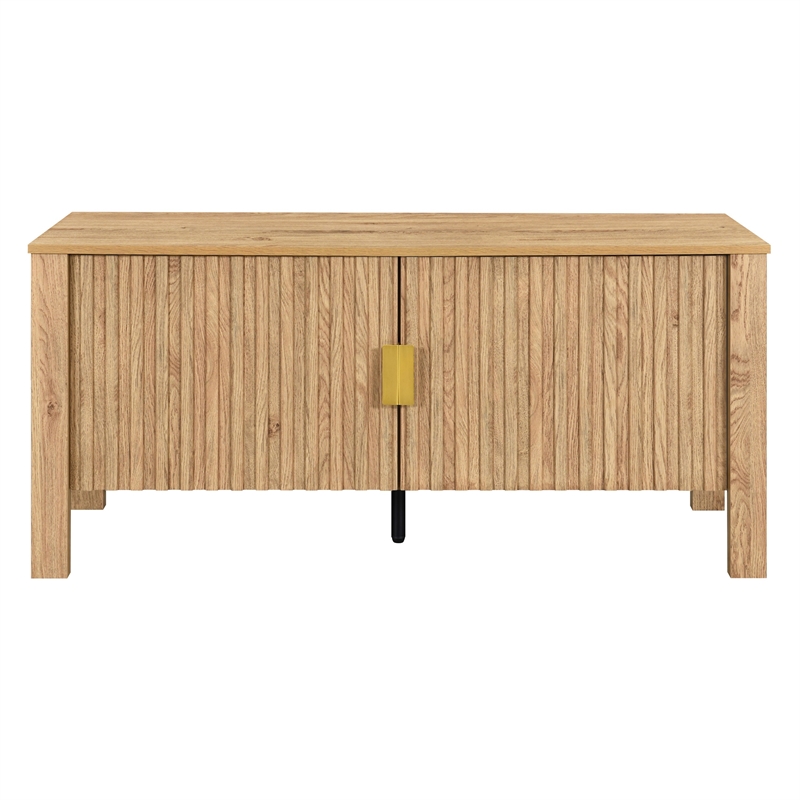 Hay TV Media Console- 47 Inch- 2 Doors w Adjustable Shelves- Beige