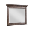 Vesy Dresser Mirror- 48 Inch- Low Distortion Glass- Walnut Brown Wood