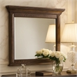 Vesy Dresser Mirror- 48 Inch- Low Distortion Glass- Walnut Brown Wood