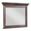 Vesy Dresser Mirror- 48 Inch- Low Distortion Glass- Walnut Brown Wood