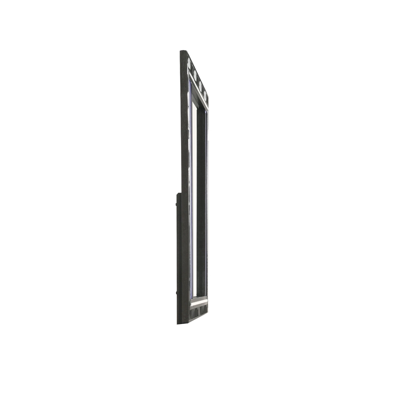 Ren Dresser Mirror- 45 Inch- Crushed Crystal Look Black Laminate- LED