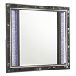 Ren Dresser Mirror- 45 Inch- Crushed Crystal Look Black Laminate- LED