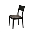 Riera 7pc Dining Table Set with Planked Top- 6 Faux Leather Chairs
