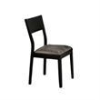 Riera 7pc Dining Table Set with Planked Top- 6 Faux Leather Chairs