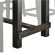 Bruce 5pc Counter Height Table Set- Marble- Trestle Base- Light Gray Chairs