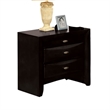 Simo 4pc Queen Bedroom Set w Bookcase Headboard w Drawers- Black