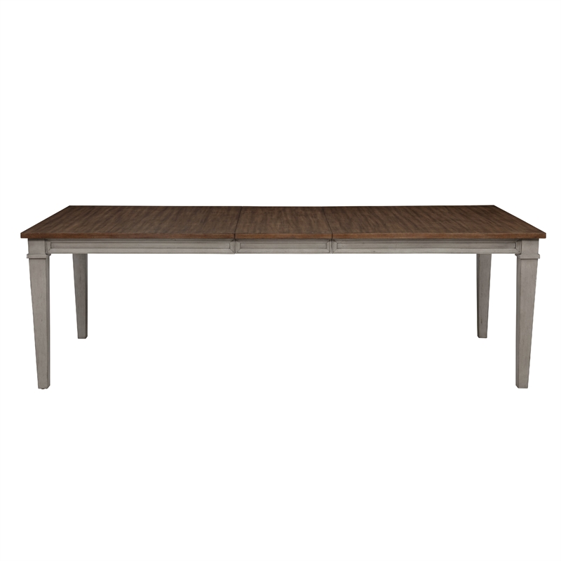 Henry Dining Table- 78-96 Inch Extendable Leaf- Vintage Light Cream