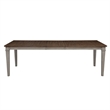 Henry Dining Table- 78-96 Inch Extendable Leaf- Vintage Light Cream