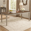 Henry Dining Table- 78-96 Inch Extendable Leaf- Vintage Light Cream